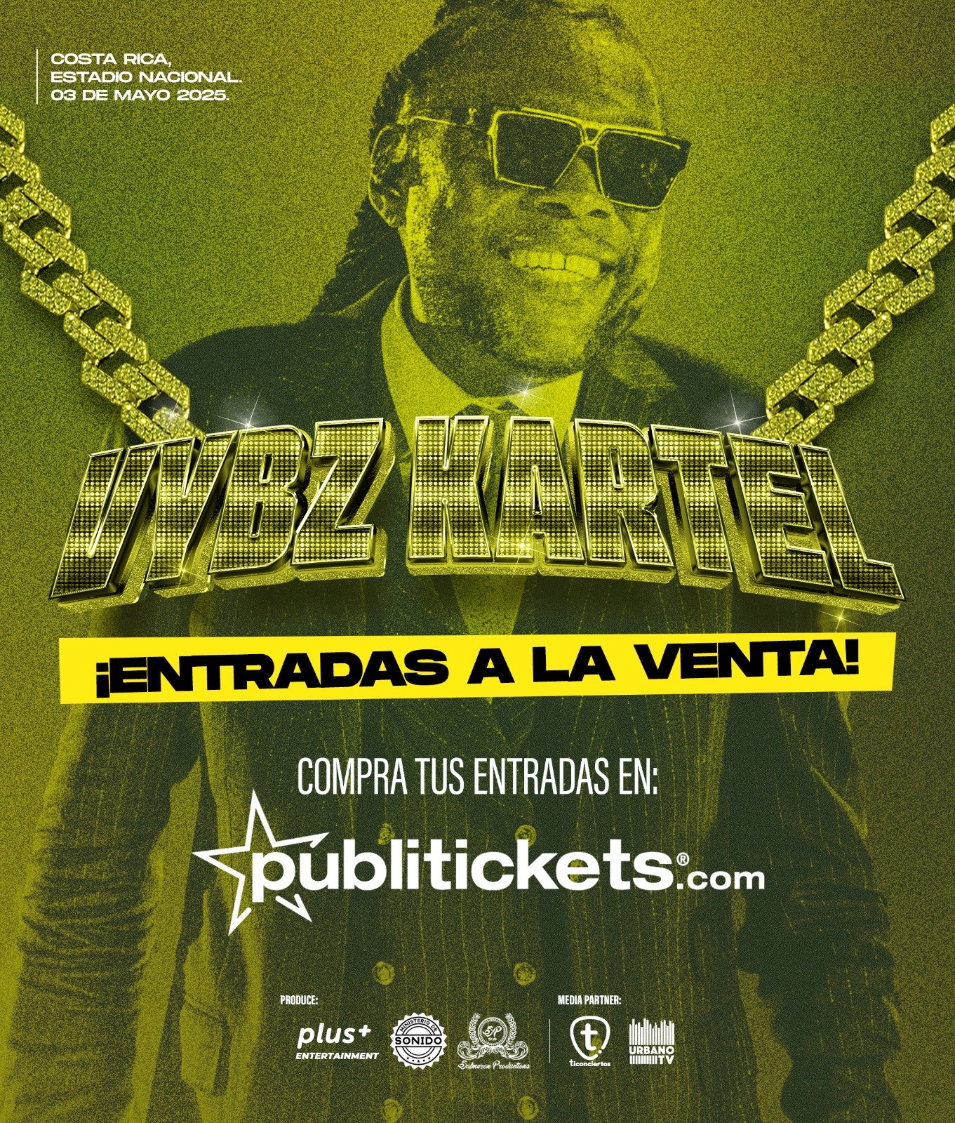 donde comprar las entradas para vybz en costa rica